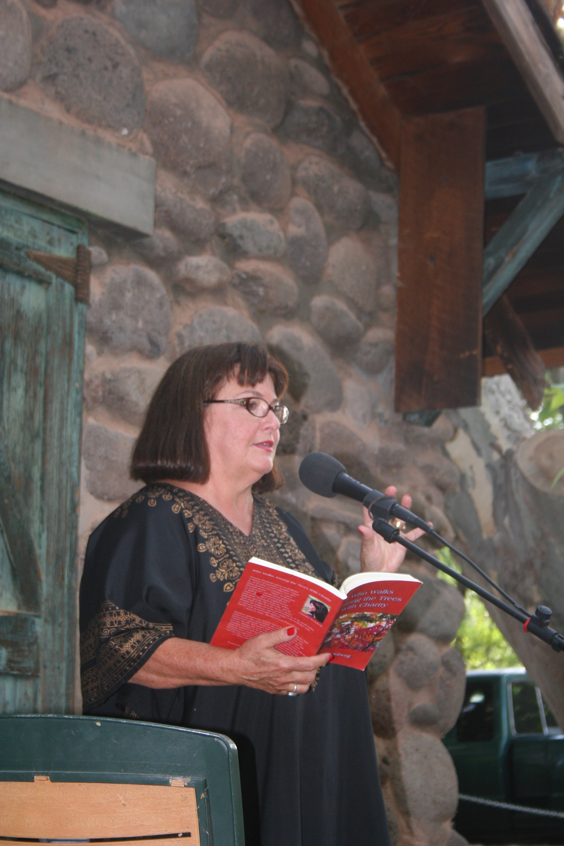 Reading in Sedona.